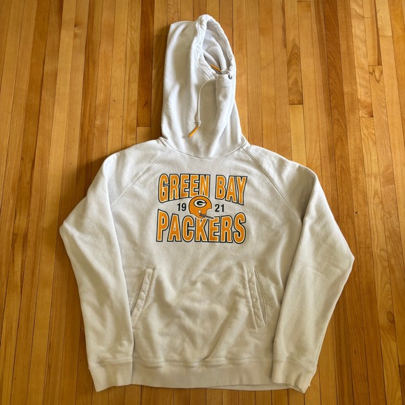 Nike Other - Nike Hoodie Mens XL White Excellent Green Bay Packers Graphic Sweatshirt
